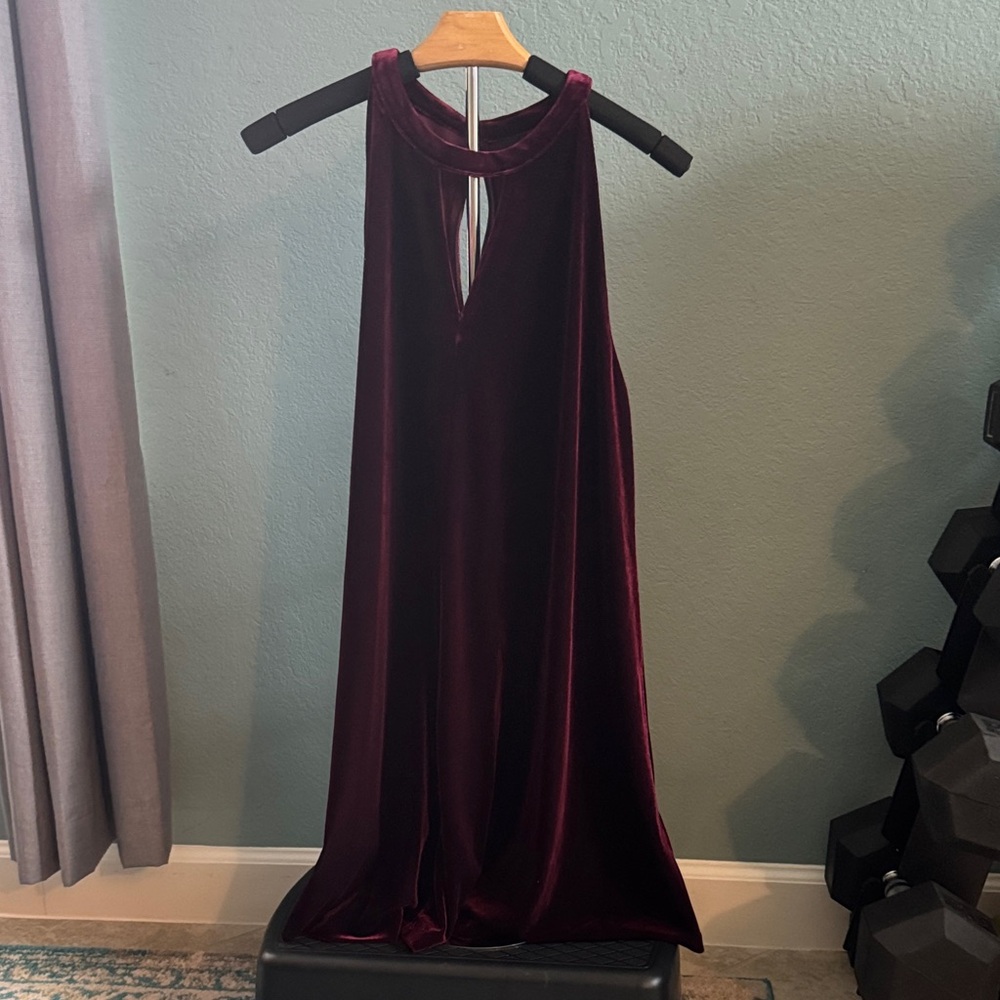 Cynthia Rowley Deep Red Backless Dress